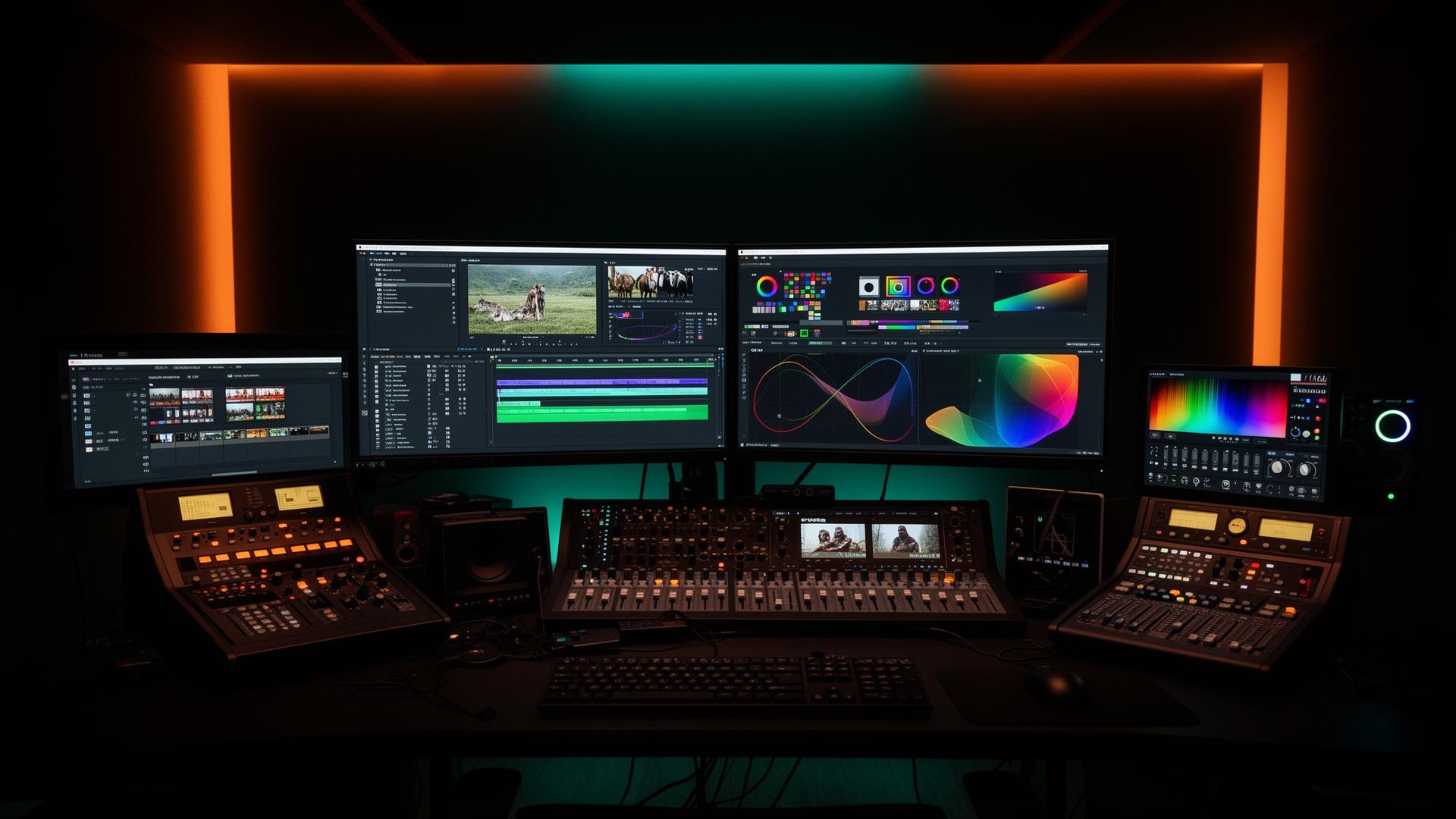 Professional video editing and post-production