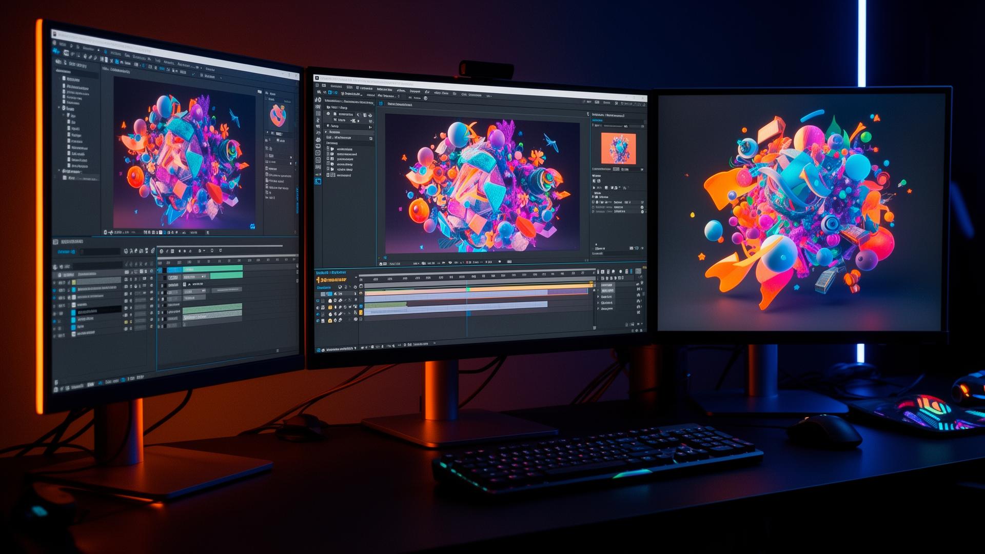 Motion graphics and animation work